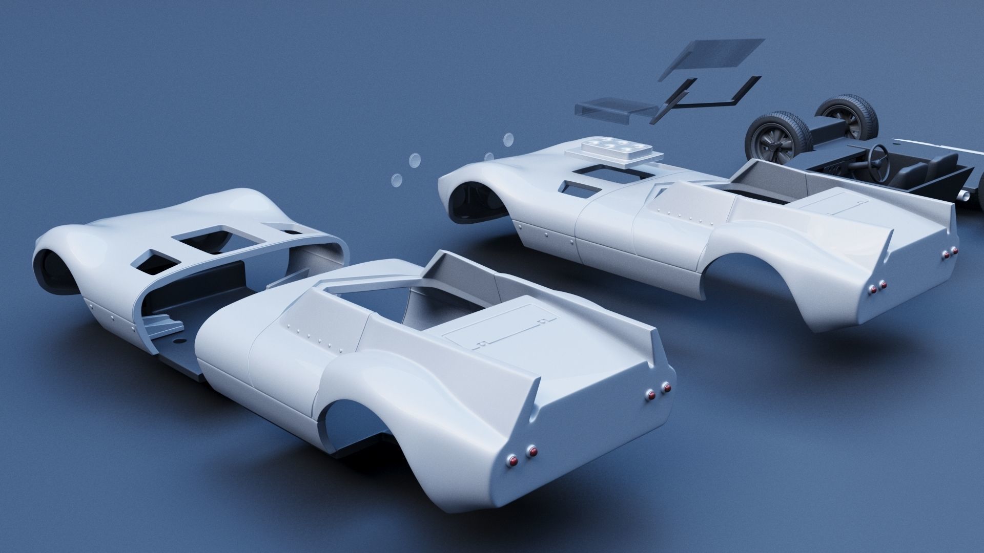 Chaparral 1 - 1963  3D print model_13