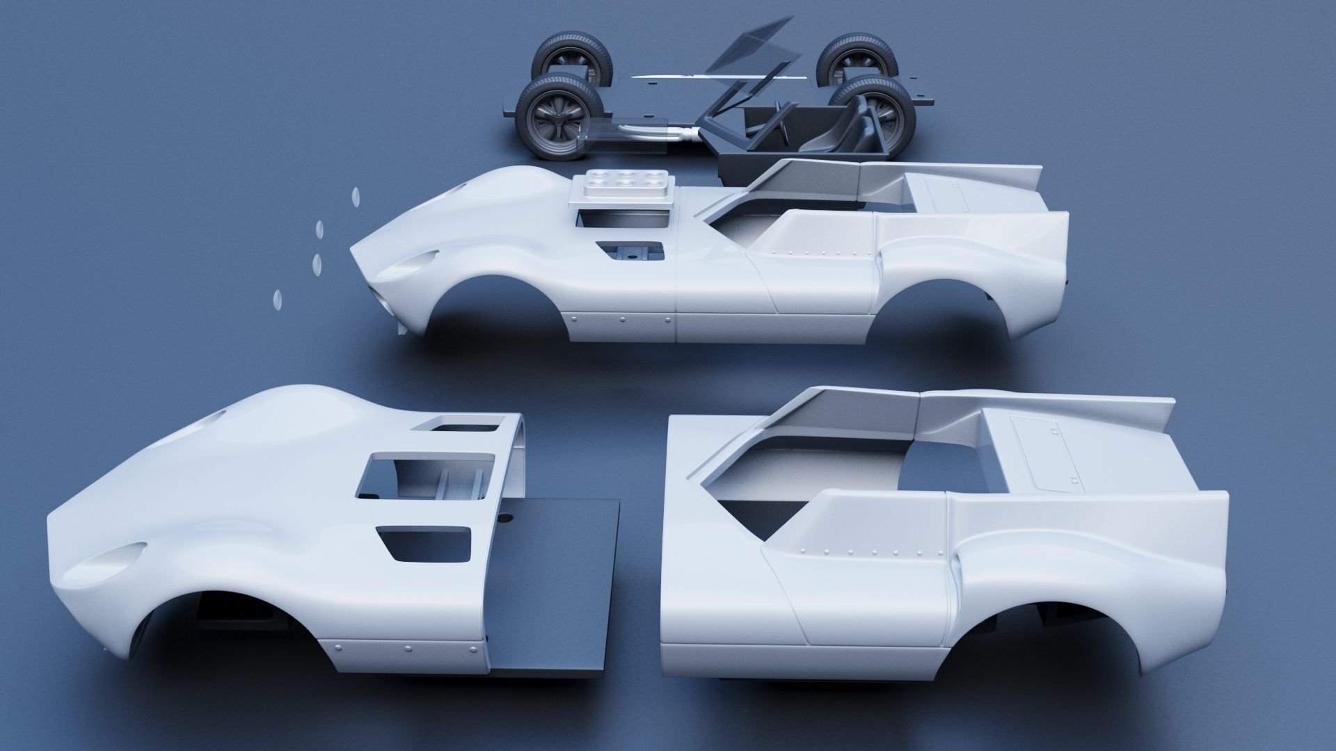 Chaparral 1 - 1963  3D print model_12