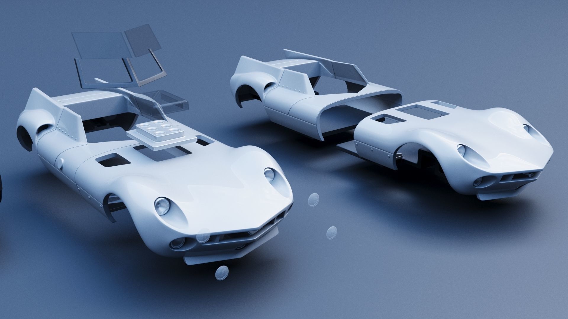 Chaparral 1 - 1963  3D print model_14