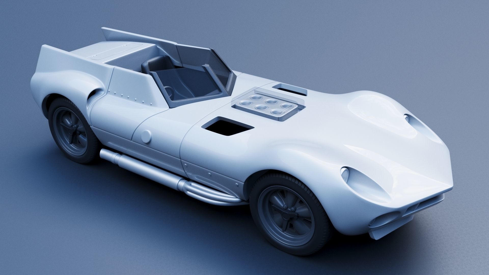 Chaparral 1 - 1963  3D print model_8