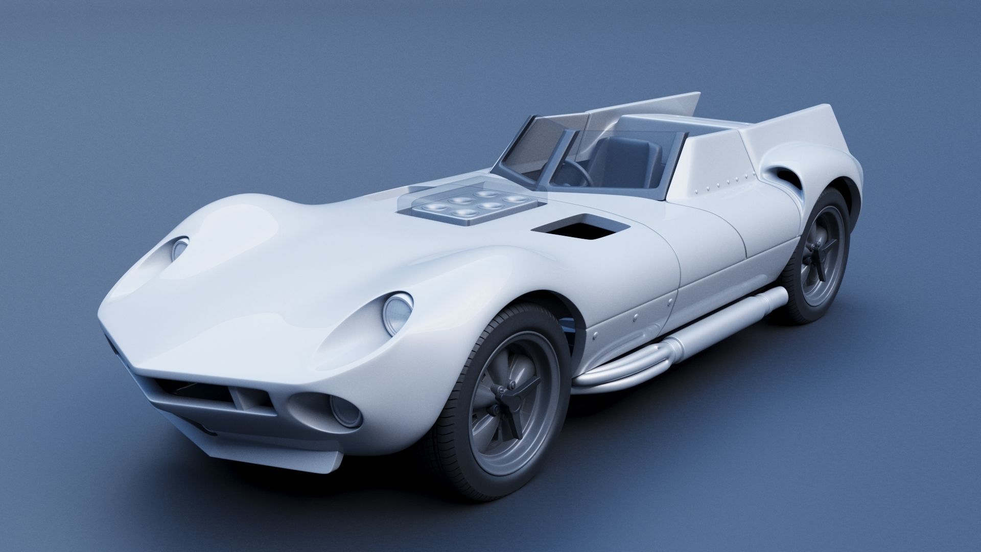 Chaparral 1 - 1963  3D print model_2