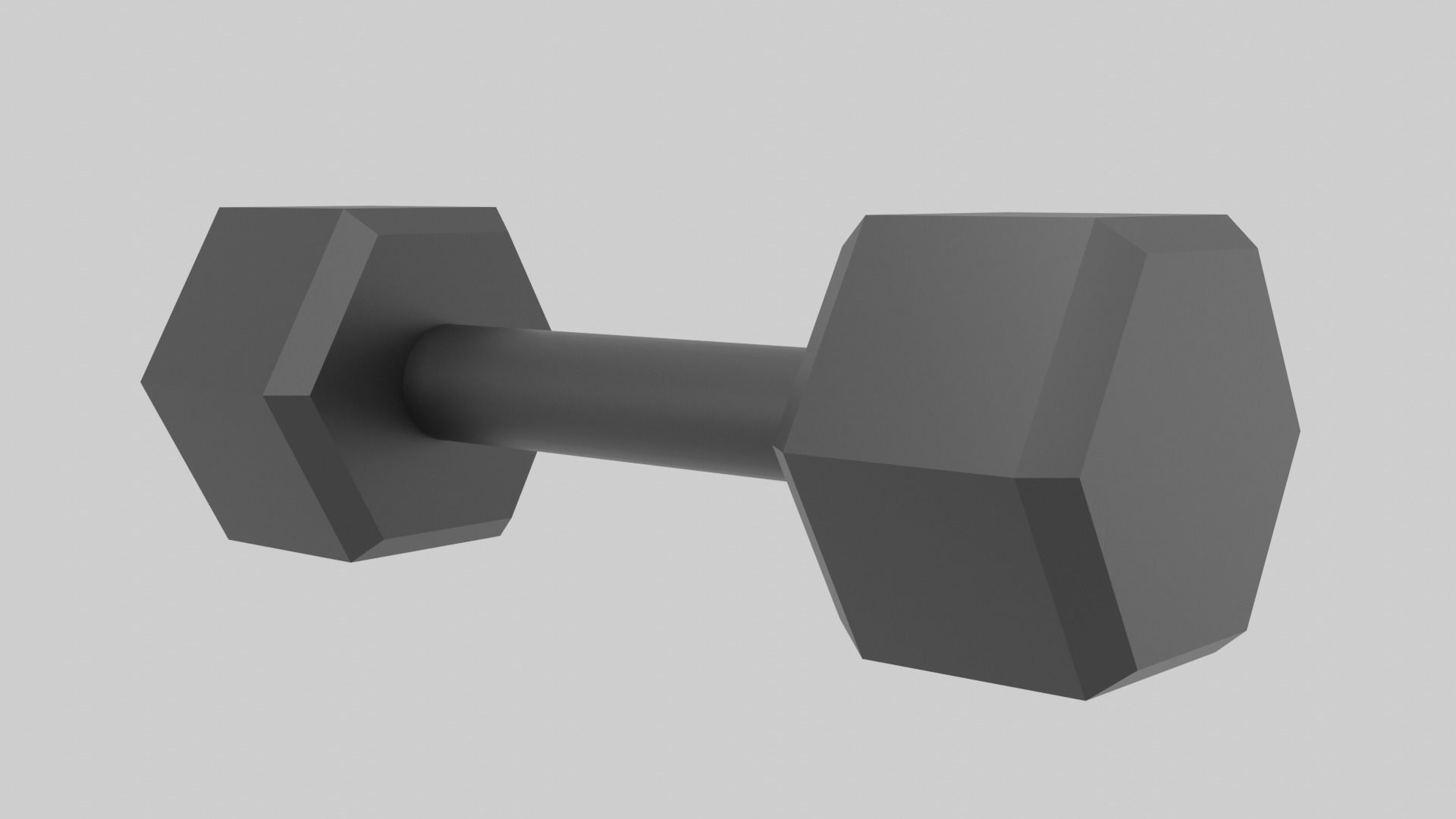 Dumbell pair of dumbbells Low-poly 3D model_9