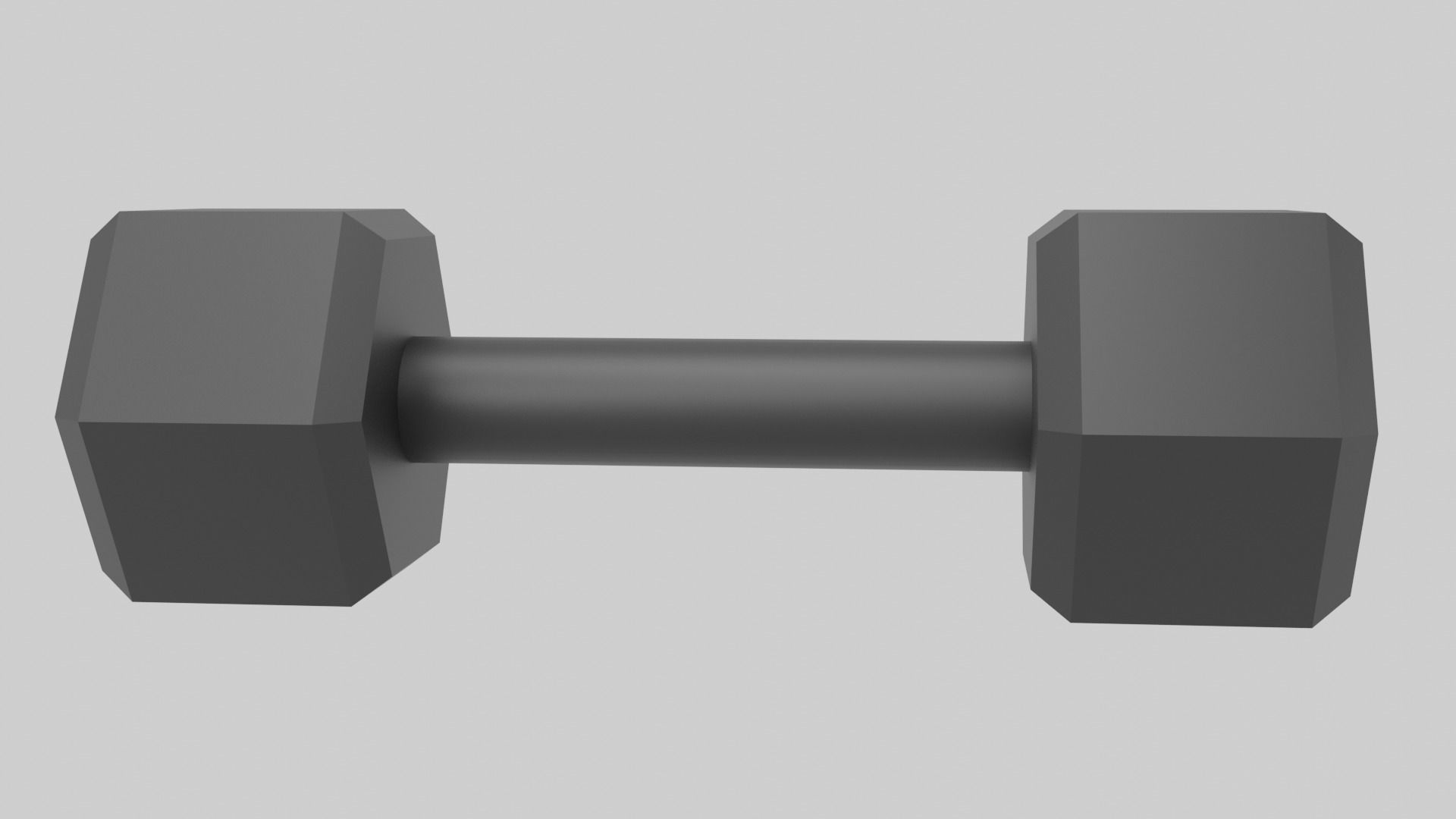 Dumbell pair of dumbbells Low-poly 3D model_11