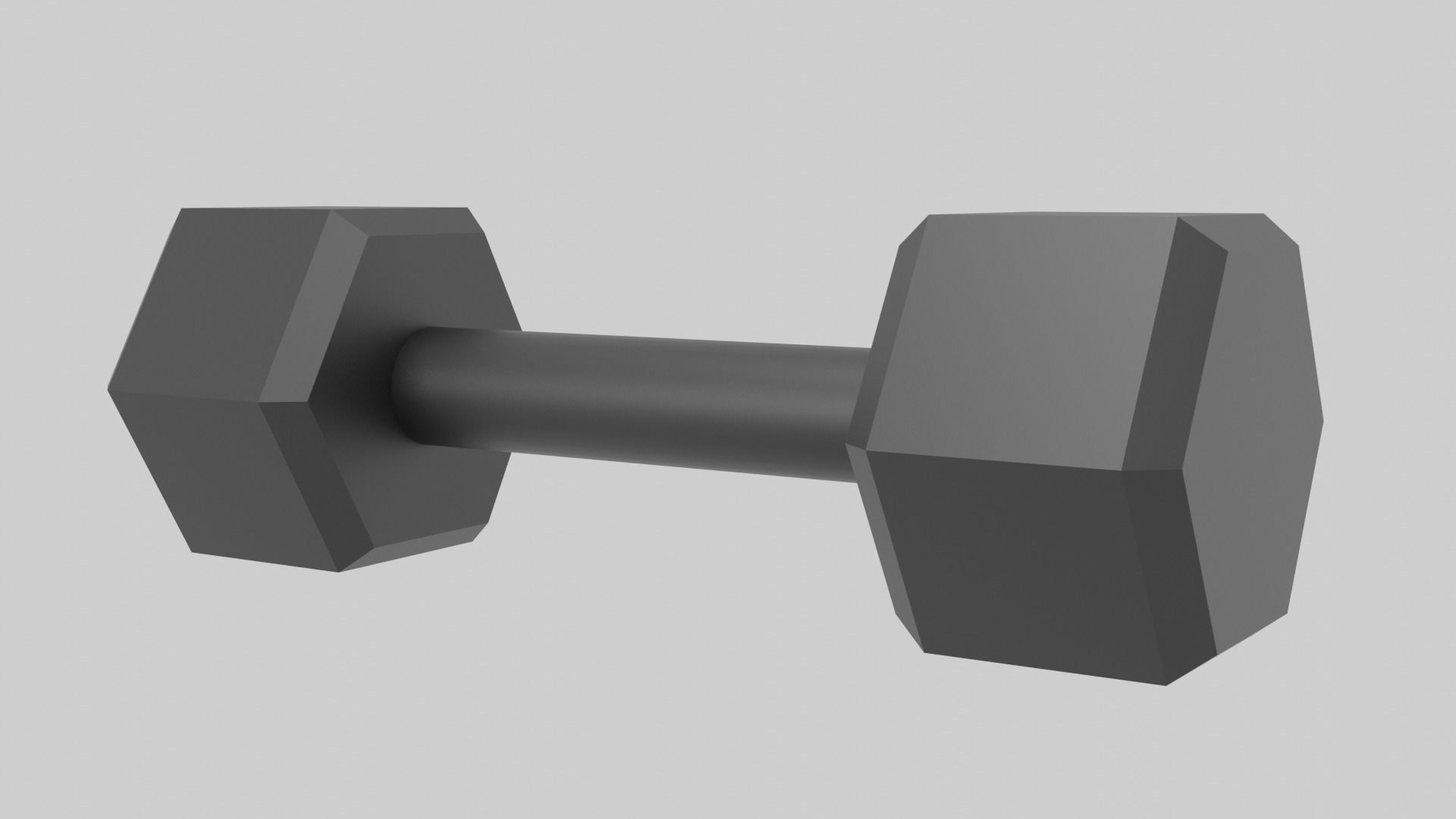 Dumbell pair of dumbbells Low-poly 3D model_10