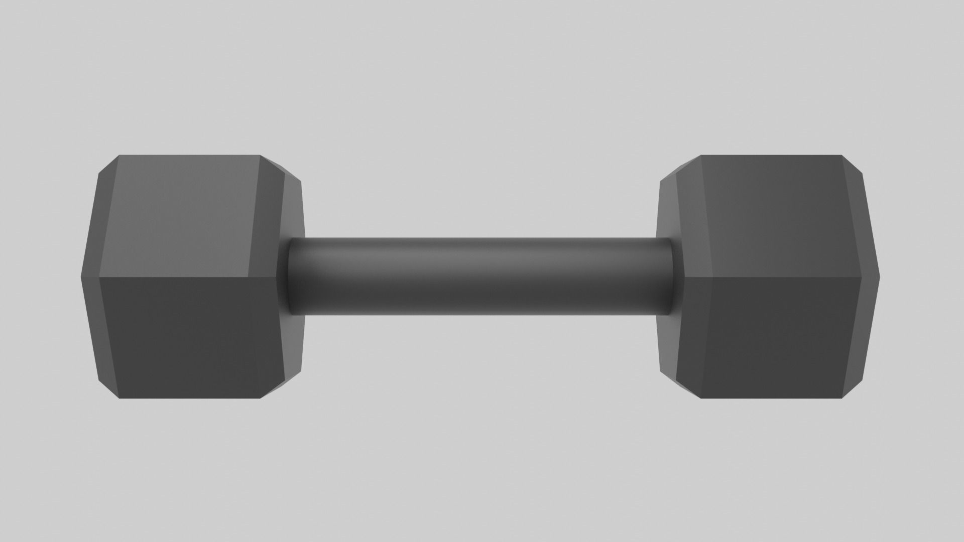 Dumbell pair of dumbbells Low-poly 3D model_12