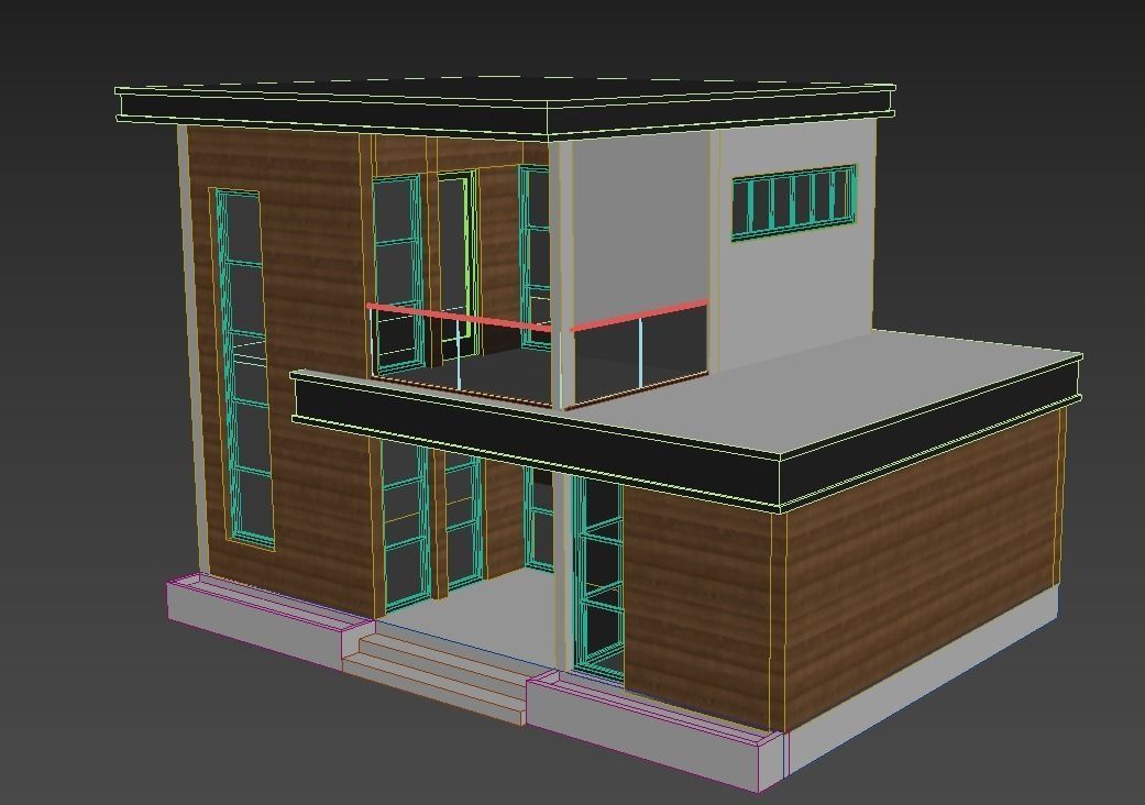 Modern Villa 4 3D model 3D model_5