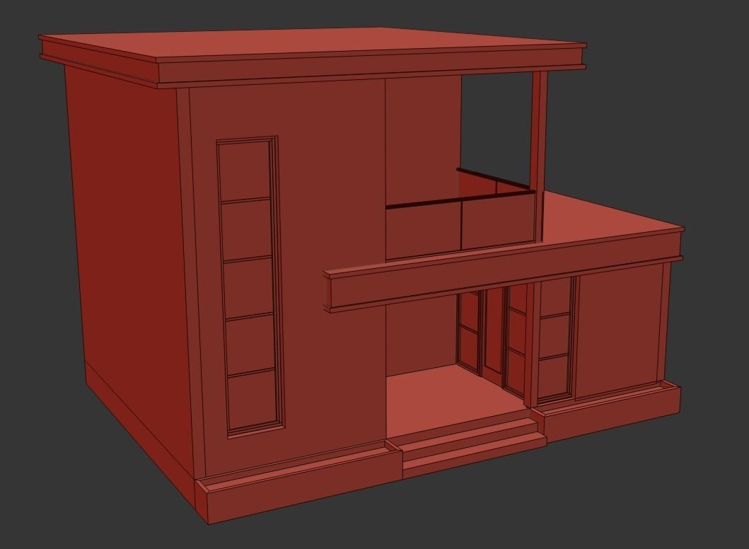 Modern Villa 4 3D model 3D model_6