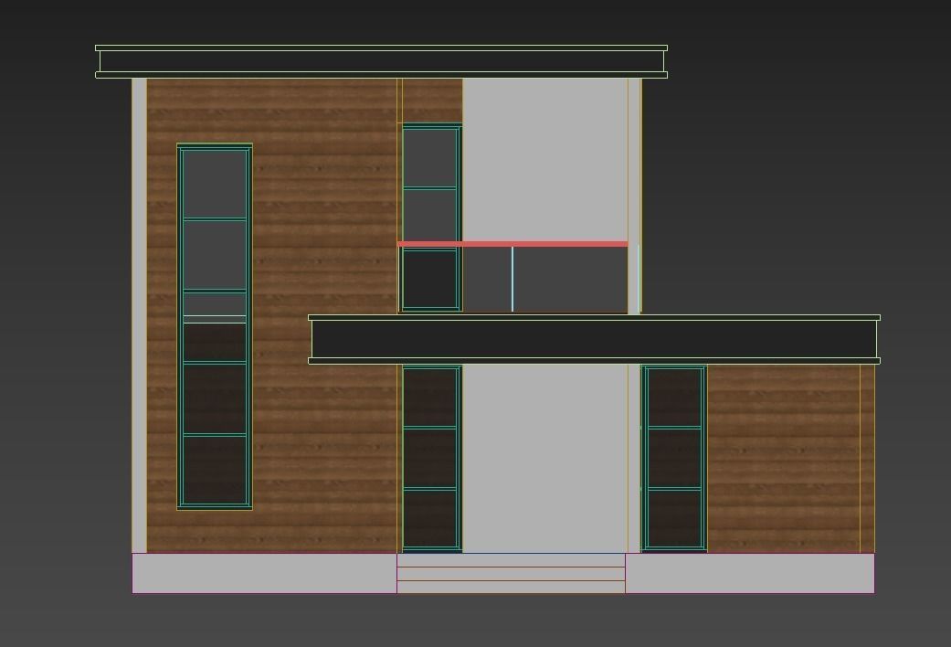 Modern Villa 4 3D model 3D model_7