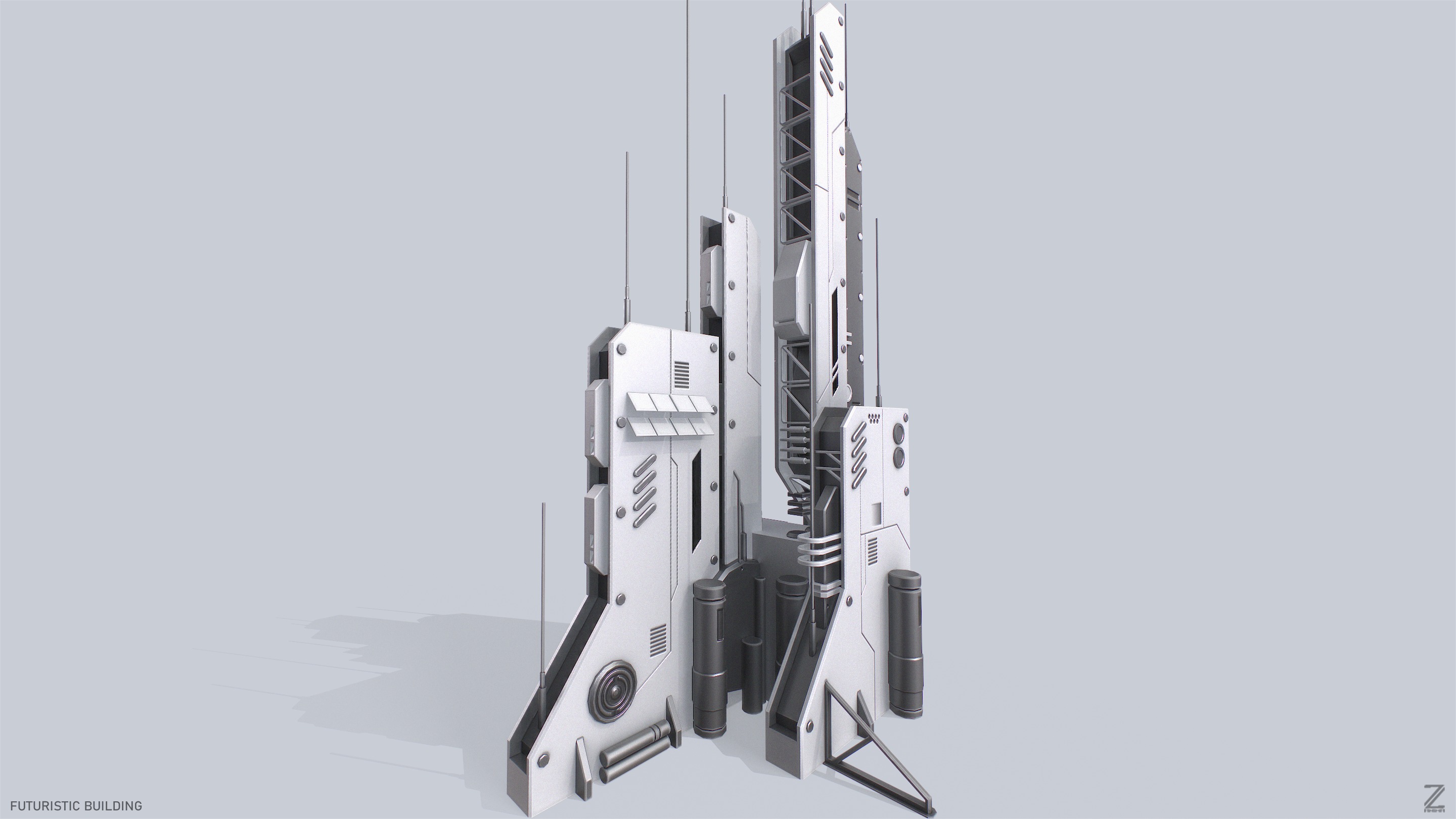 Futuristic building collection _18