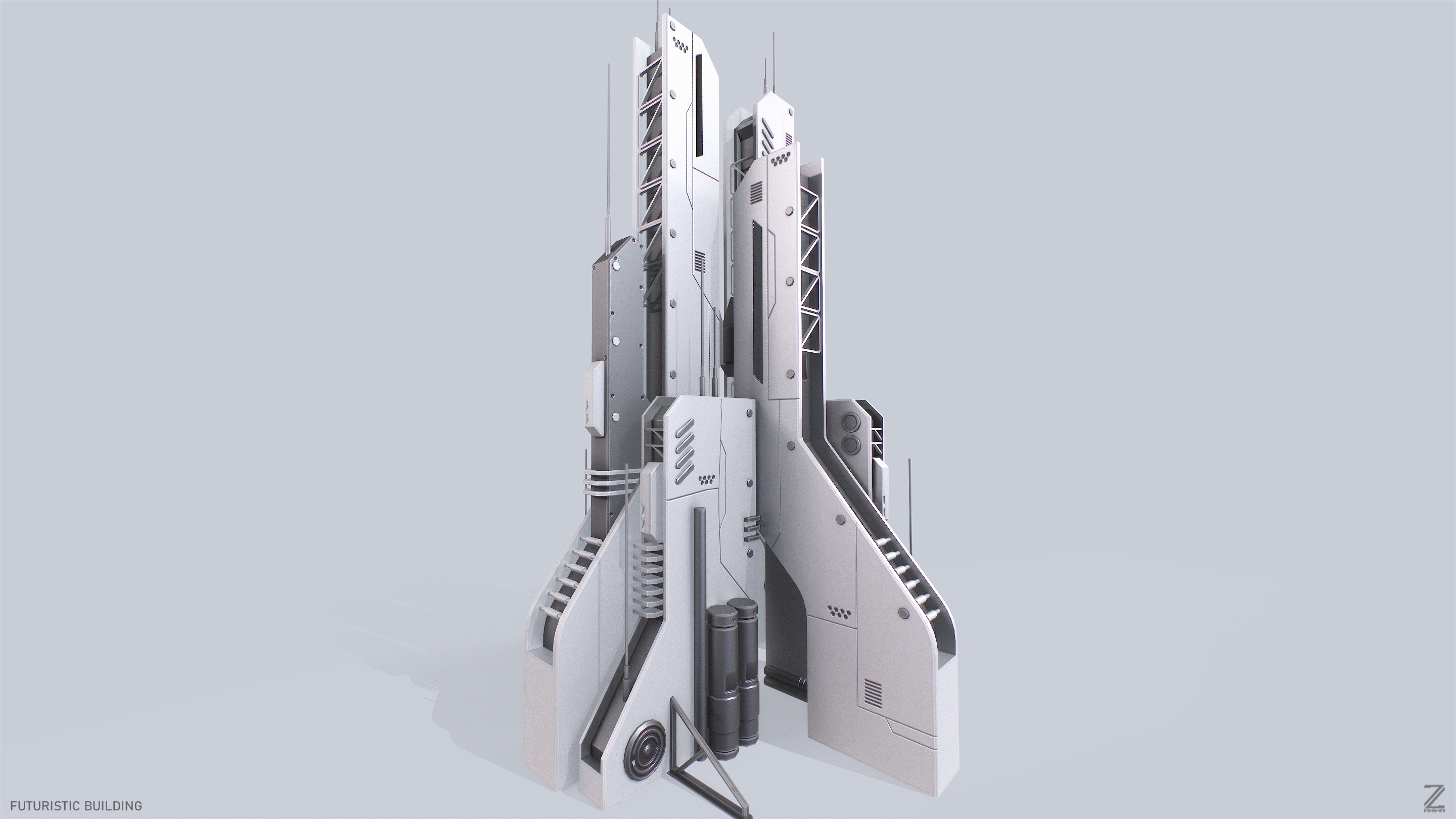 Futuristic building collection _11