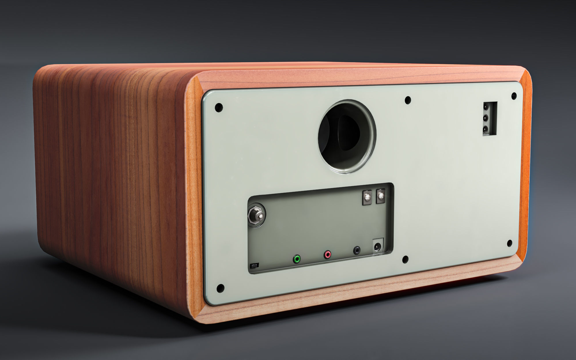 Sangean WR-11SE AMFM Table Top Radio Low-poly 3D model_1