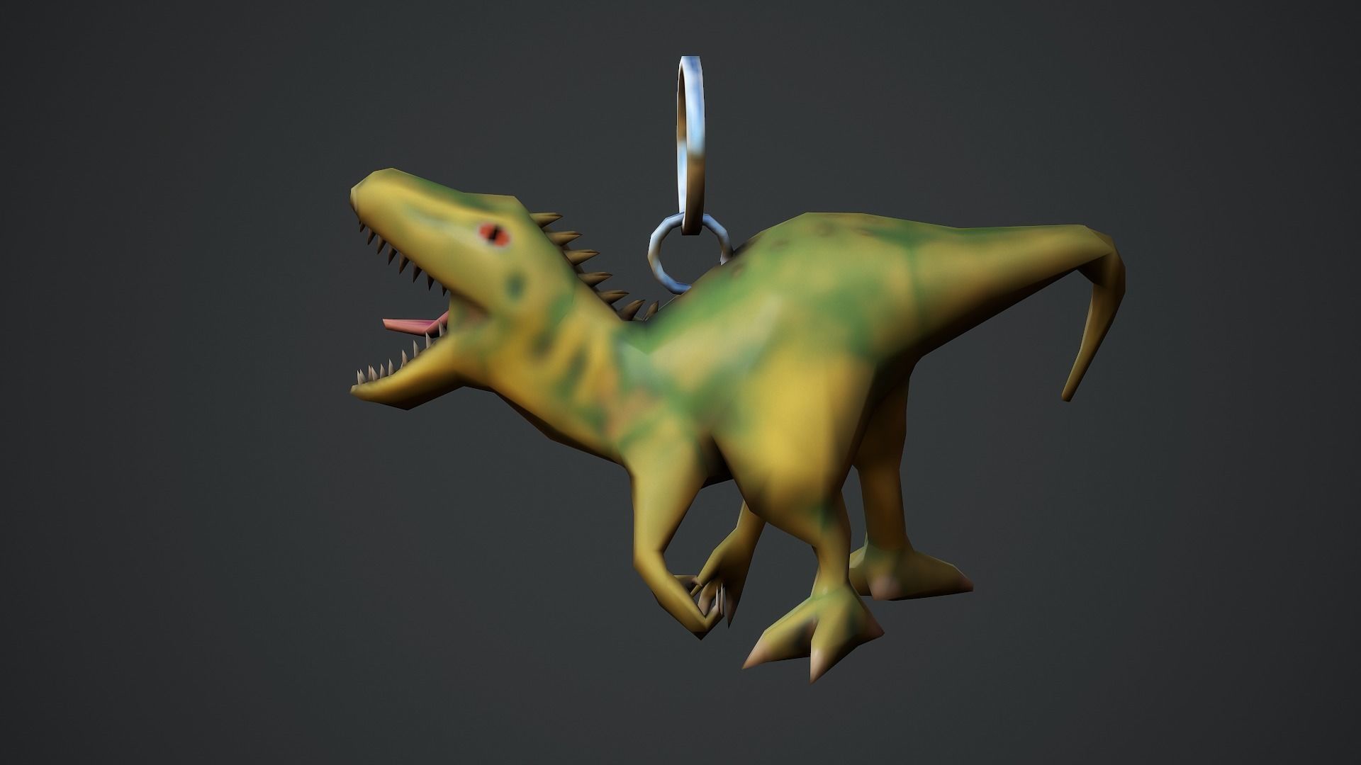 3D model TRex Dinosaur Weapon Charm Low Poly Game Ready VR / AR / lowpoly CGTrader