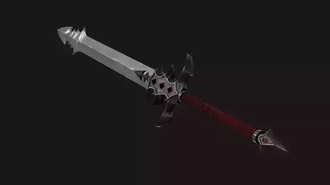 fantasy sword PBR  Low-poly 3D model