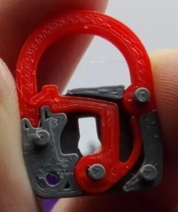 WORKING MECHANISM LOCK WITH KEY Free 3D print model_0