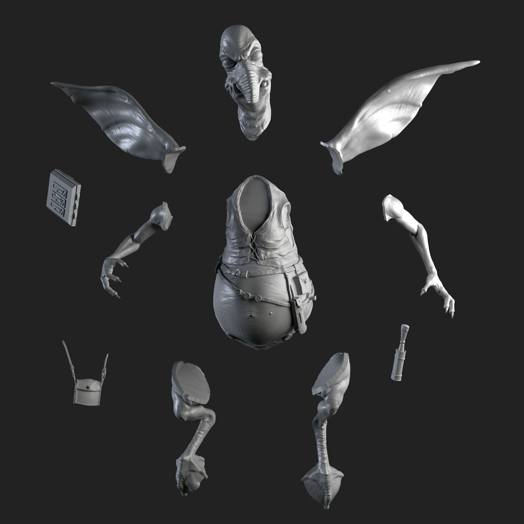 Watto - Star Wars - Episode I - 3D print model 3D print model_4