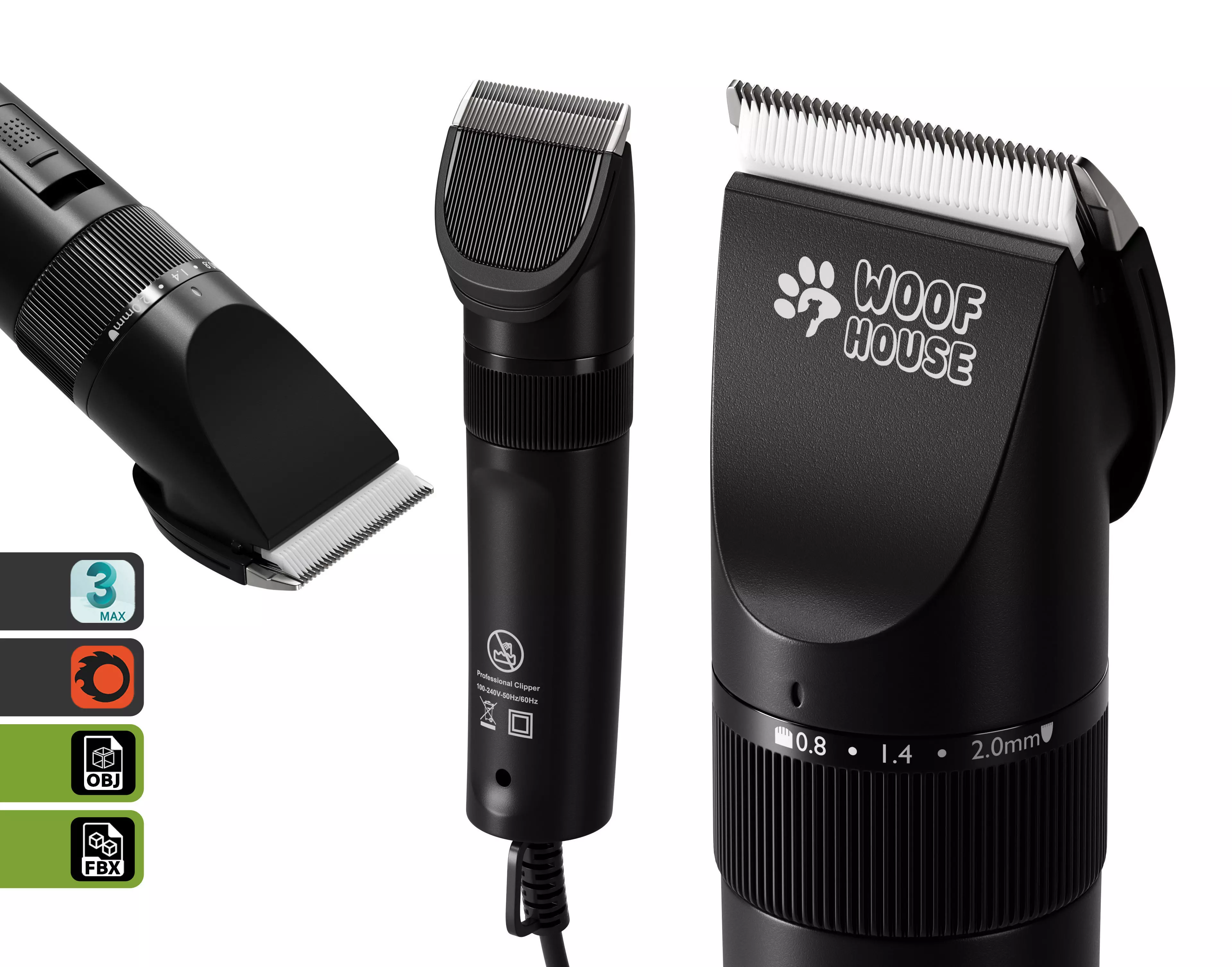 Hair clipper 3D model