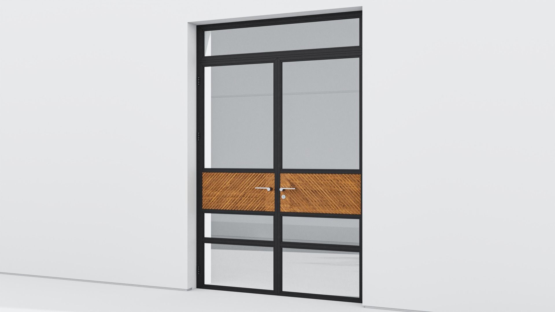 Aluminium door 187 3D model_2