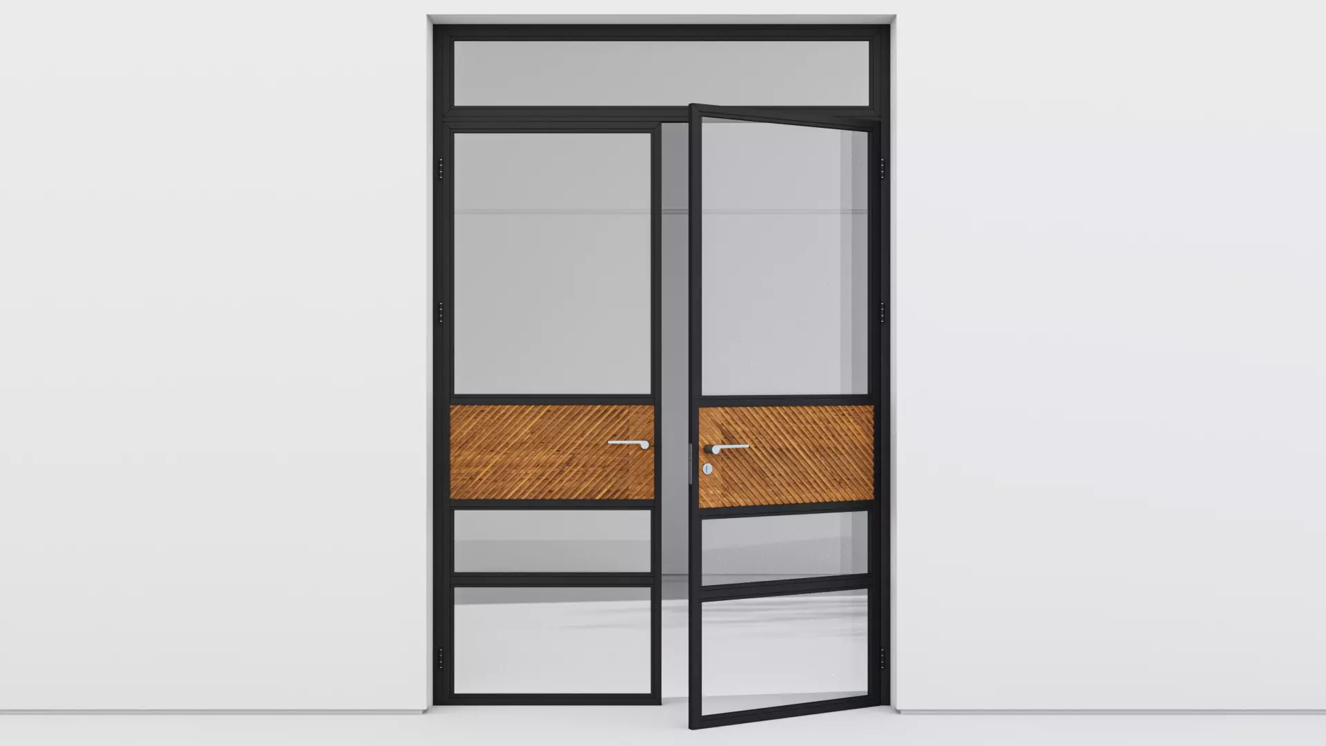 Aluminium door 187 3D model_0