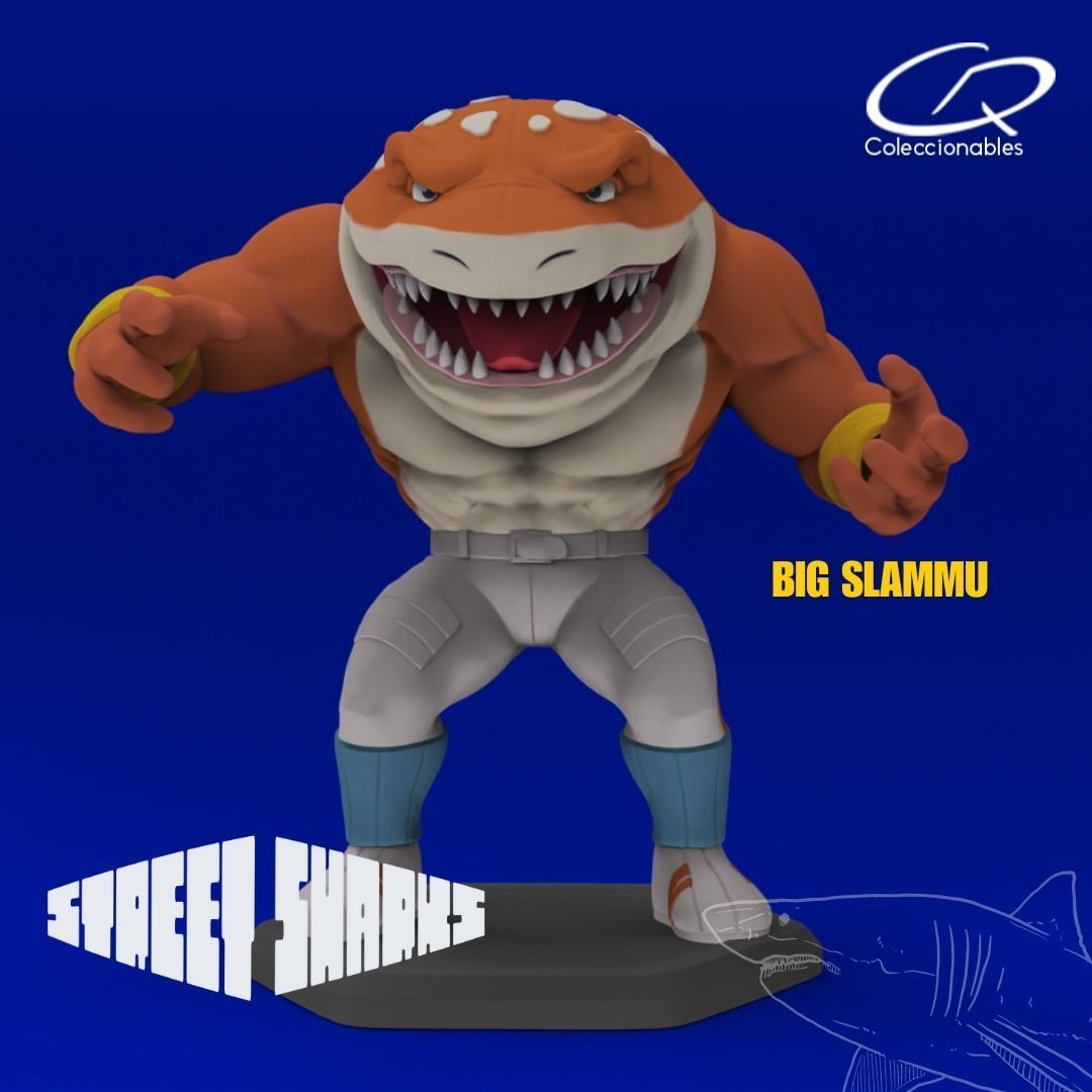 Street Sharks - Big Slammu - Full Figure 3D model 3D printable
