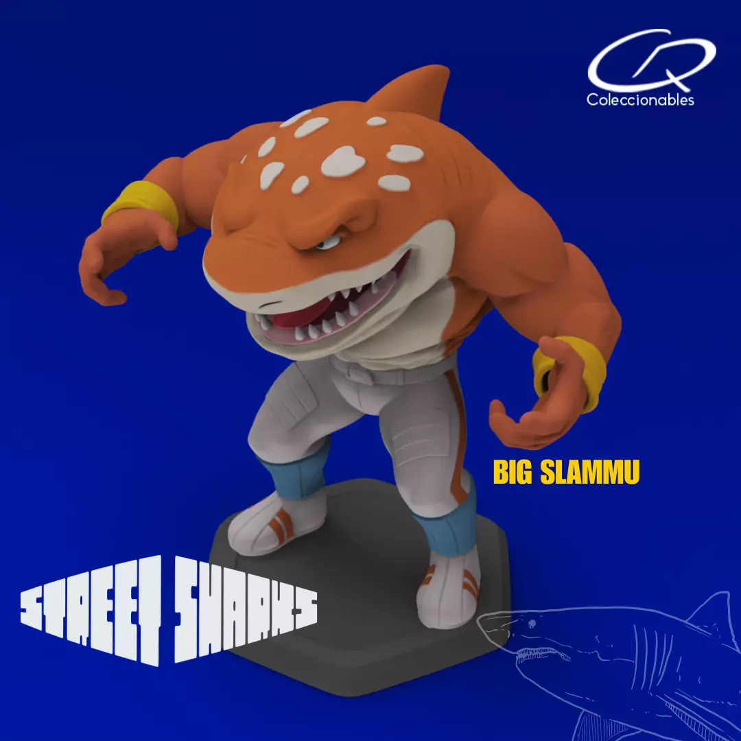 Street Sharks - Big Slammu - Full Figure 3D model 3D printable