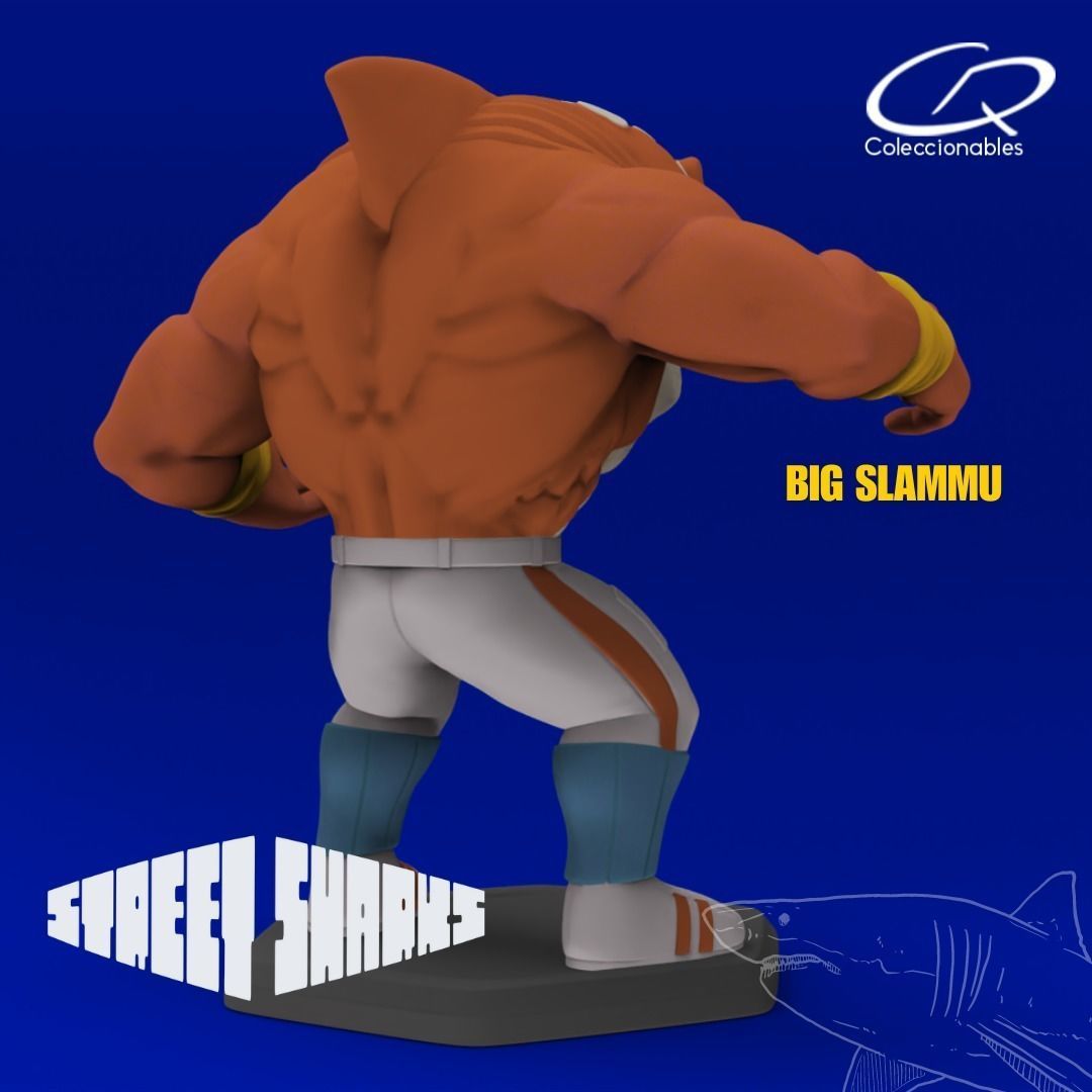 Street Sharks - Big Slammu - Full Figure 3D model 3D printable