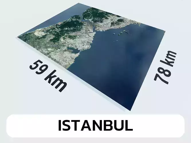 Istanbul Turkey City Landscape 3D Model