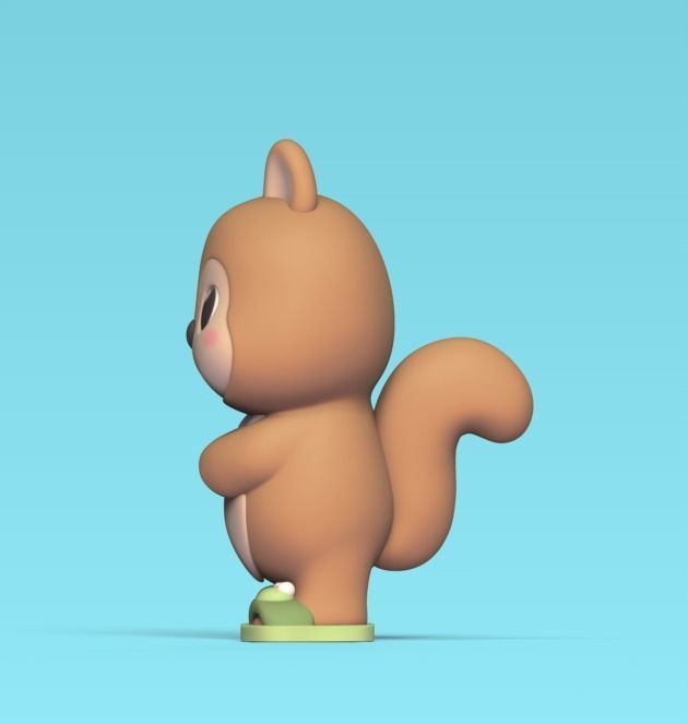 Squirrel Frog Shoes 3D print model_3