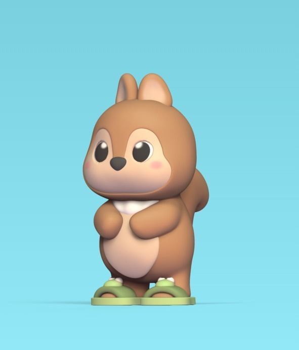 Squirrel Frog Shoes 3D print model_2