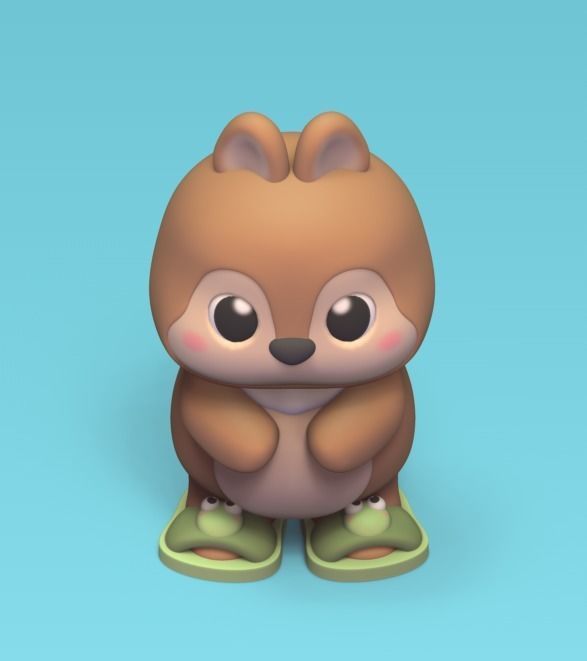 Squirrel Frog Shoes 3D print model_1