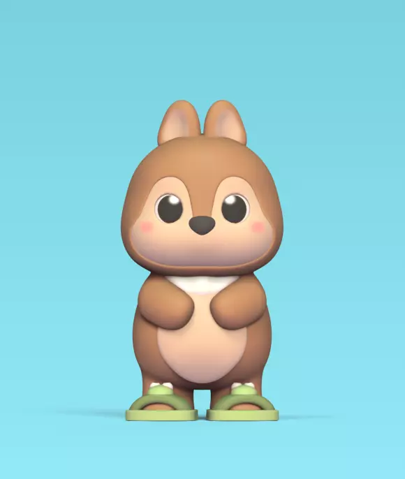 Squirrel Frog Shoes 3D print model_0