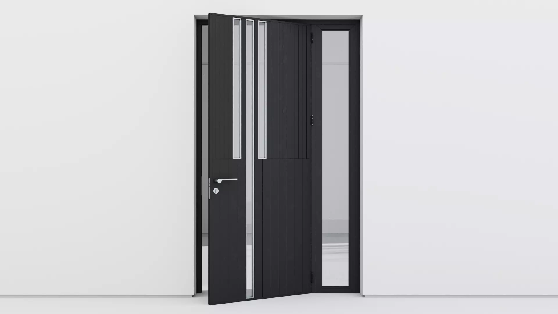 Aluminium door 188 3D model_0