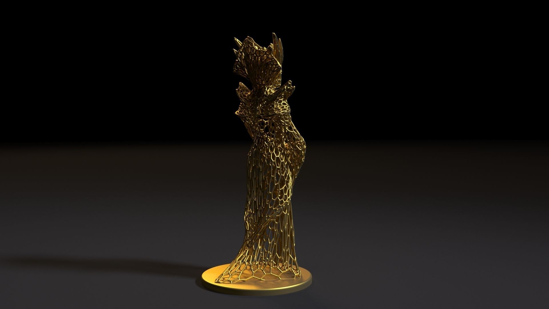 Enchantress golden tree 3D print model_4
