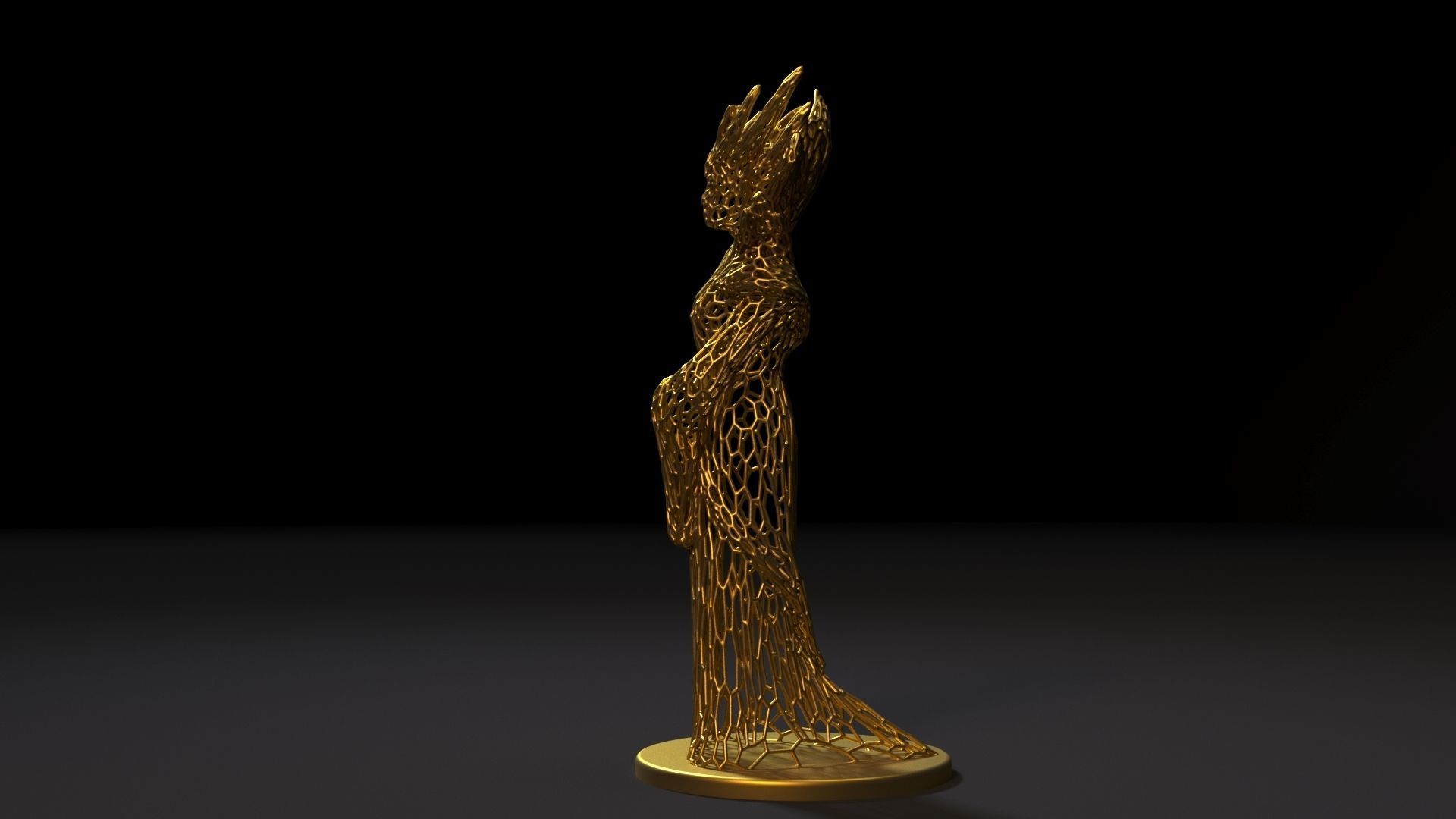 Enchantress golden tree 3D print model_1