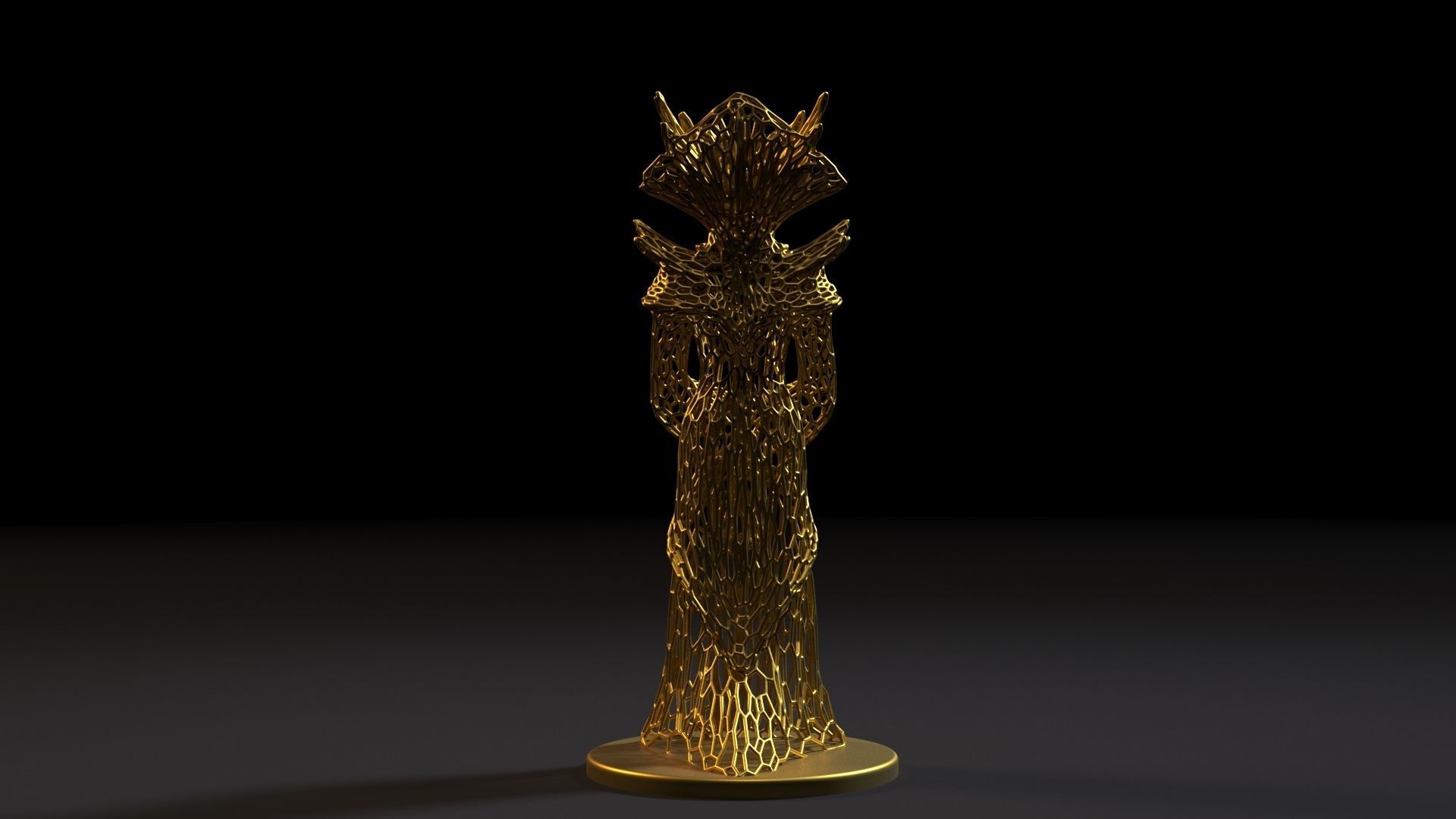 Enchantress golden tree 3D print model_3