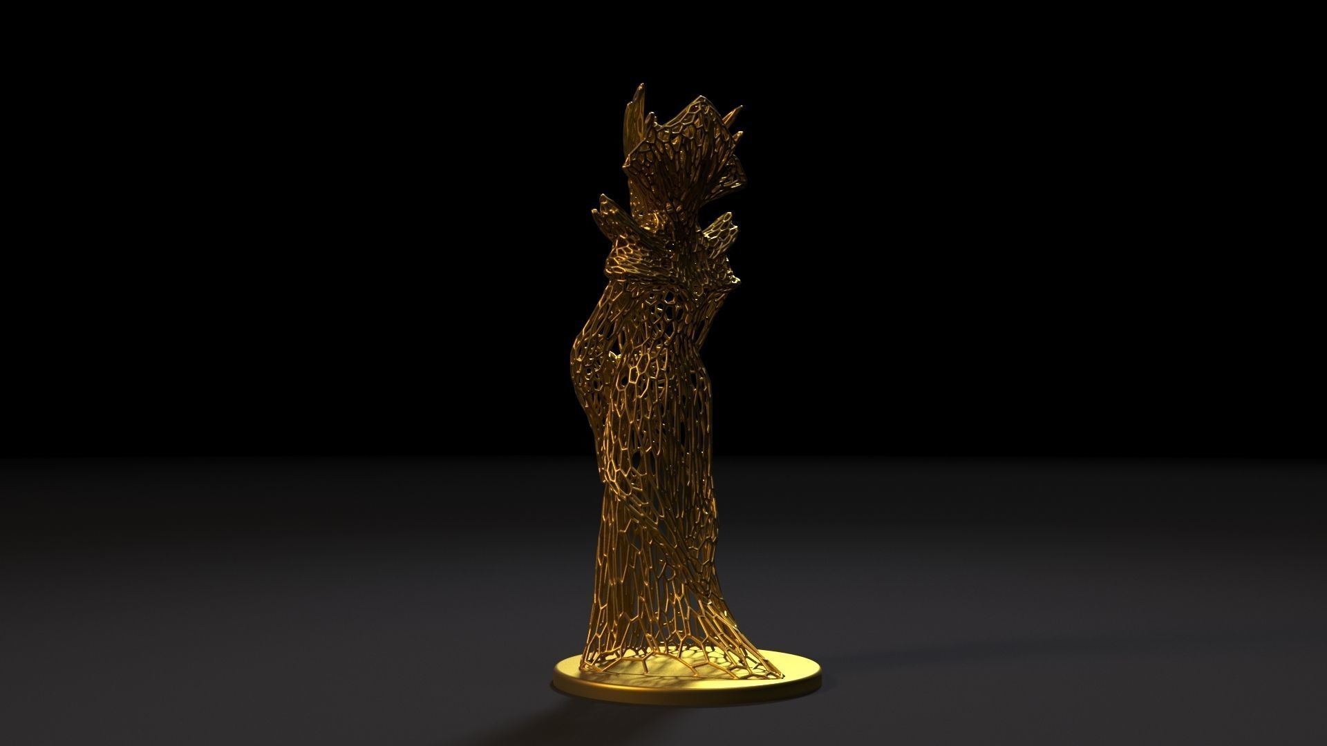 Enchantress golden tree 3D print model_2