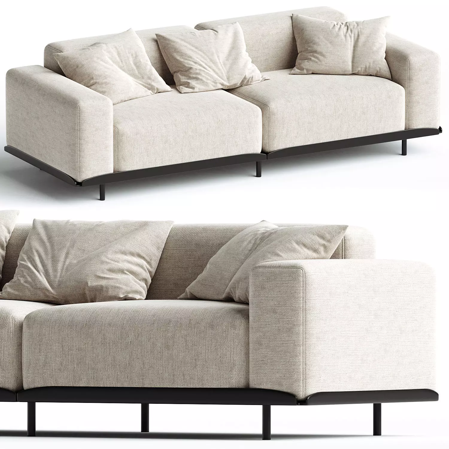 Arflex Claudine L Sofa 236 3D model