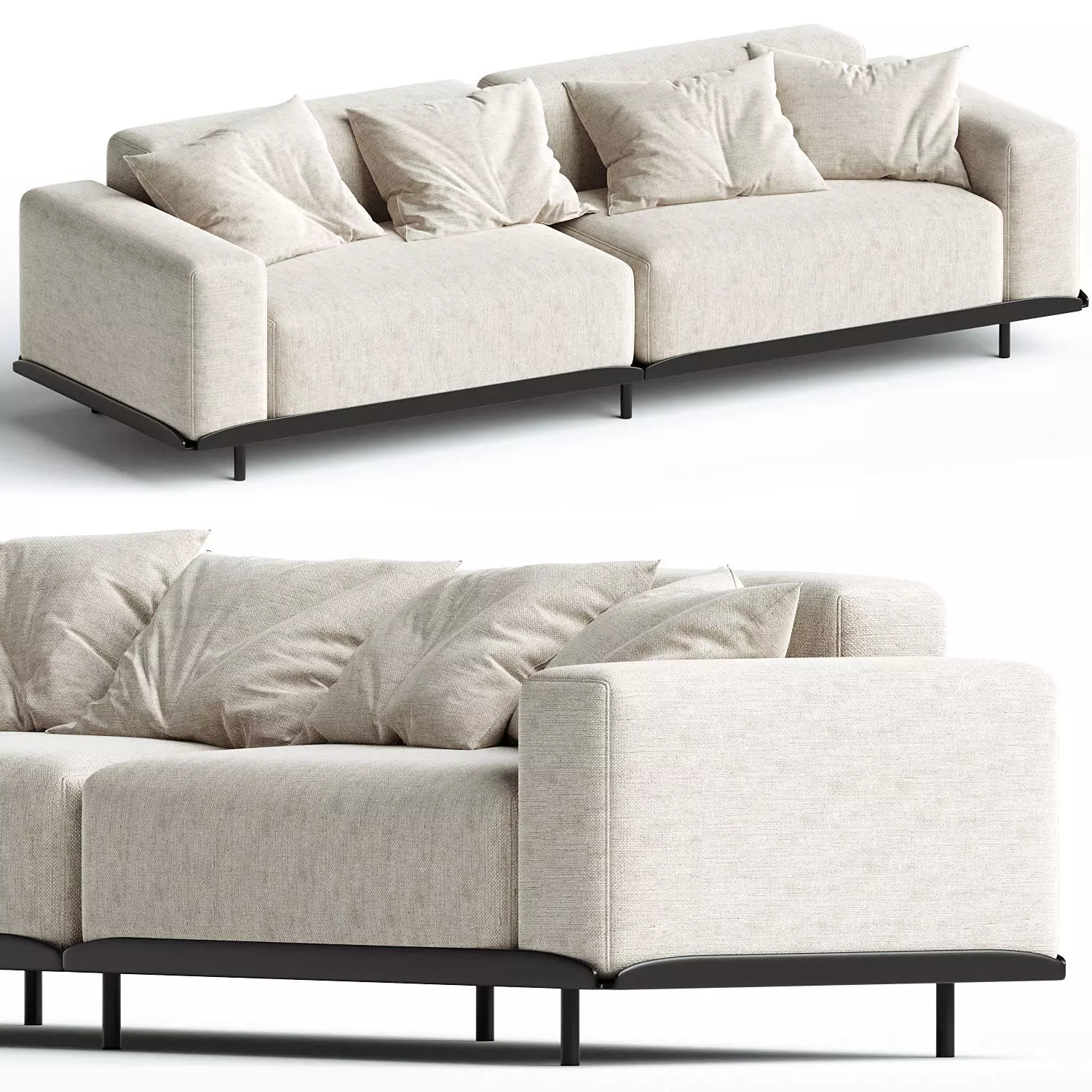 Arflex Claudine L Sofa 266 3D model