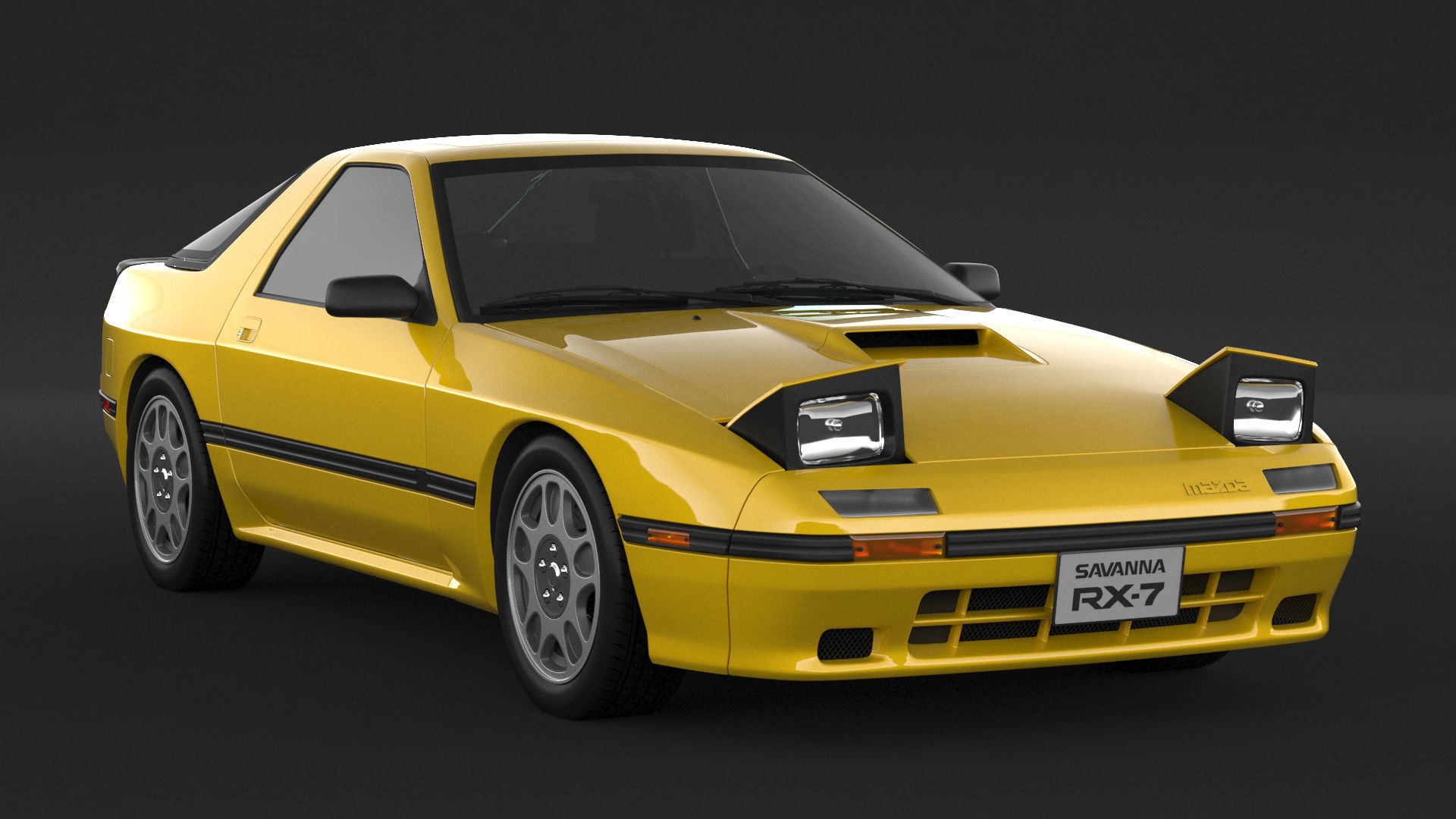 Fc3s Rx 7 Mazda RX-7 FC3S S4 3D model | CGTrader