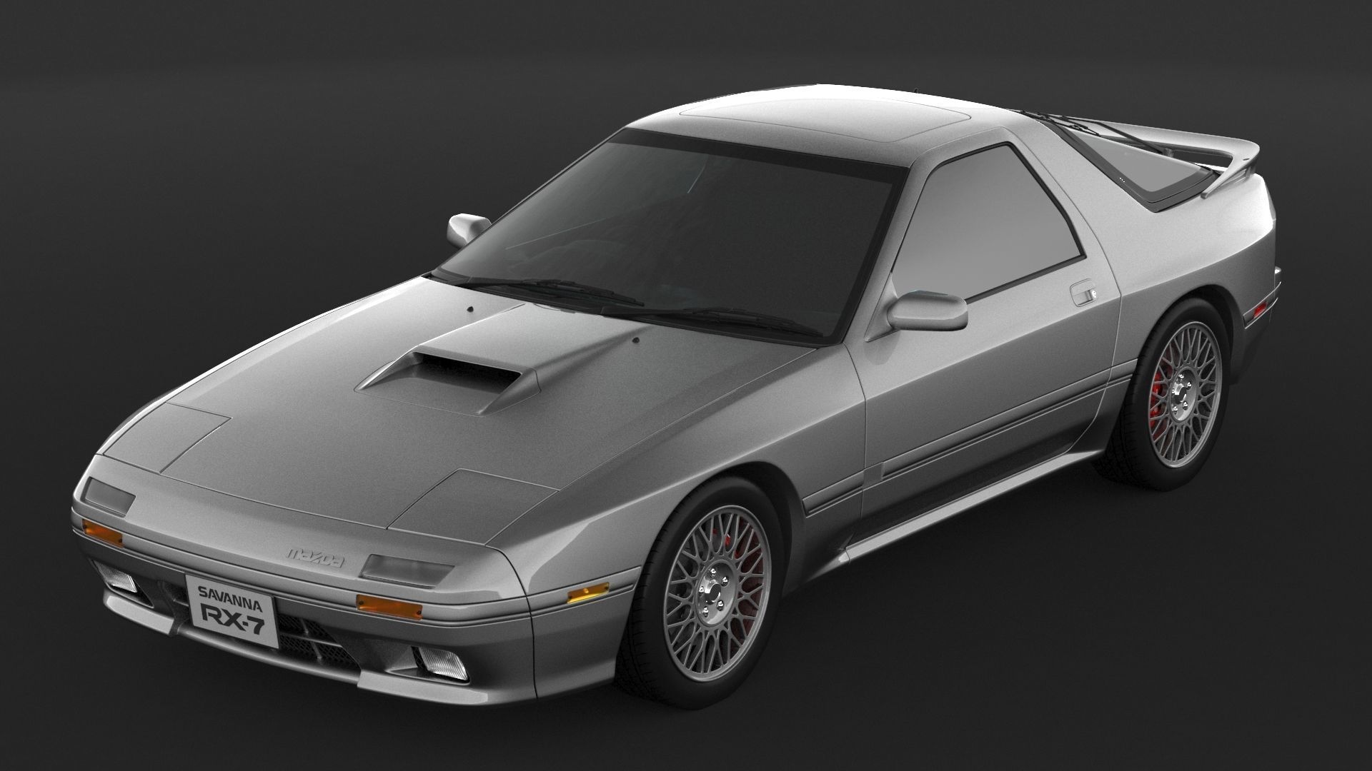 Mazda RX-7 FC3S S5 3D model_7