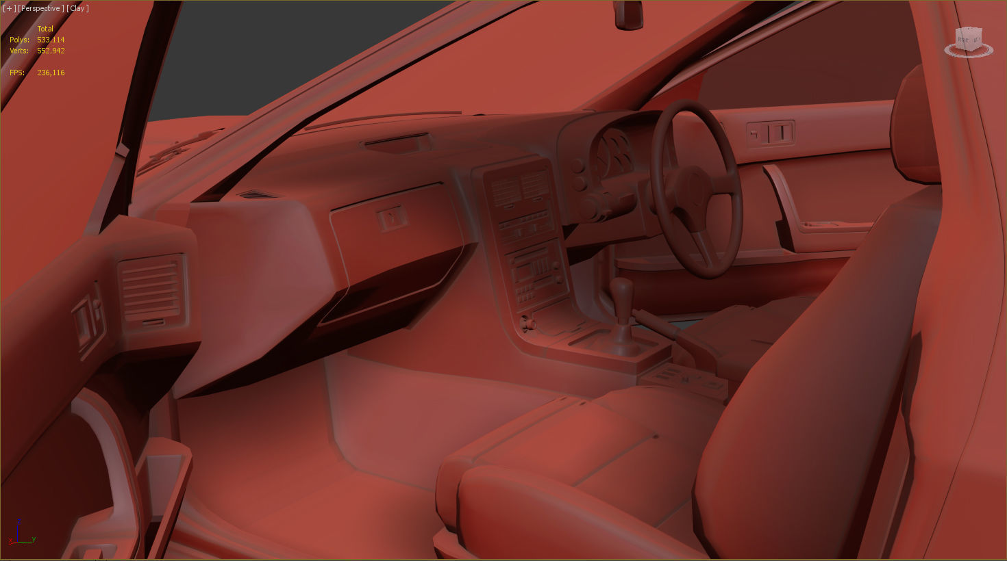 Mazda RX-7 FC3S S5 3D model_14