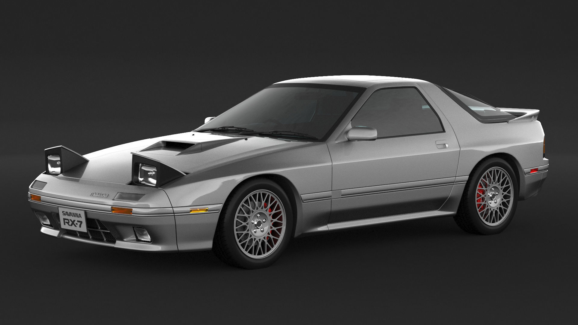 Mazda RX-7 FC3S S5 3D model_1