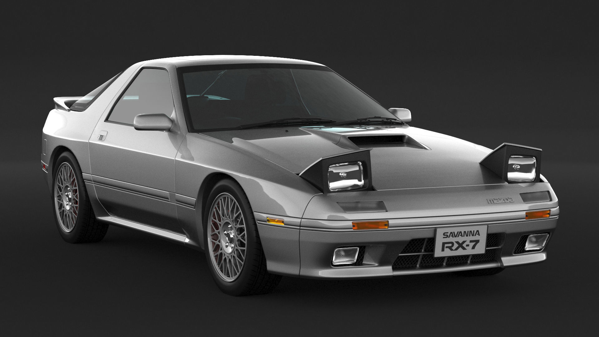 Mazda RX-7 FC3S S5 3D model_4