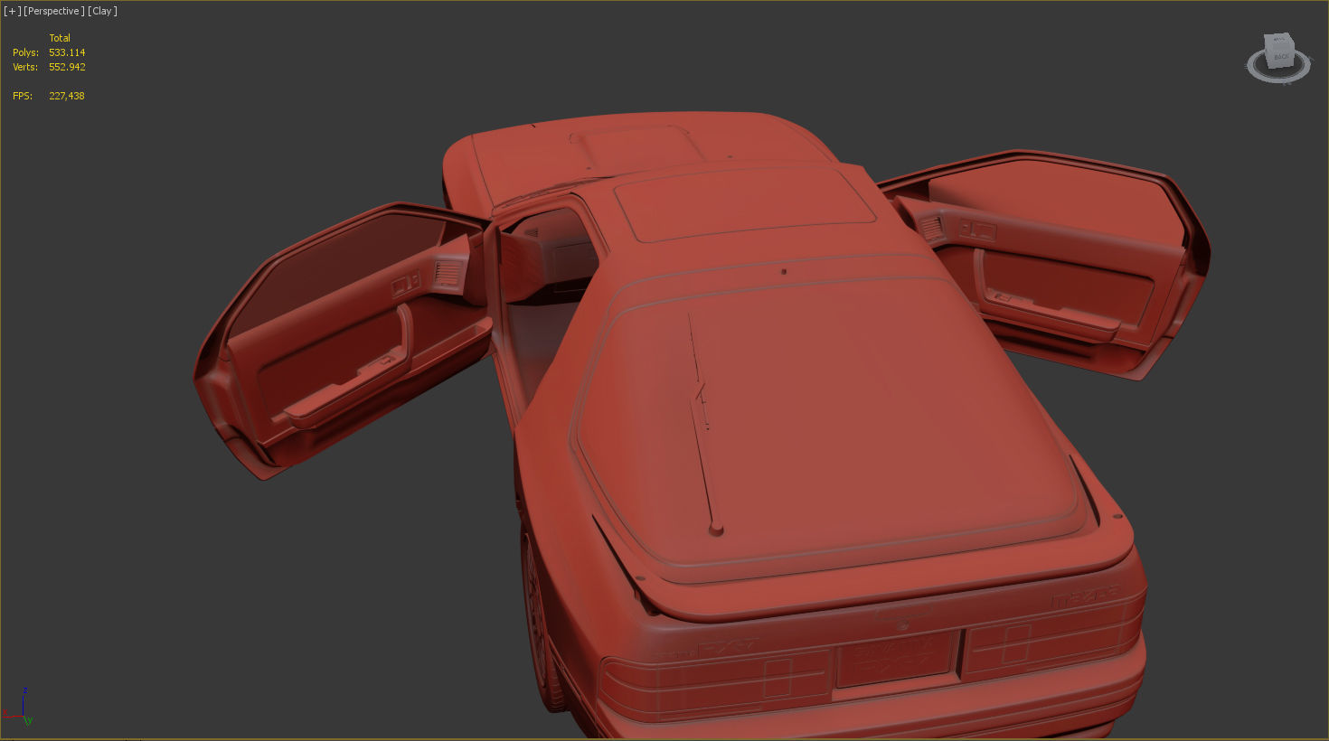 Mazda RX-7 FC3S S5 3D model_17