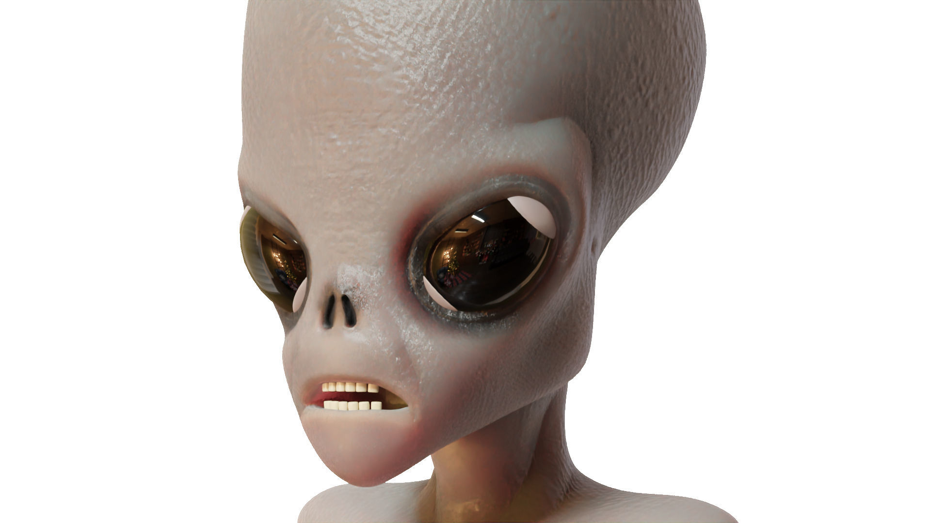 3D Alien Head 3D model_5