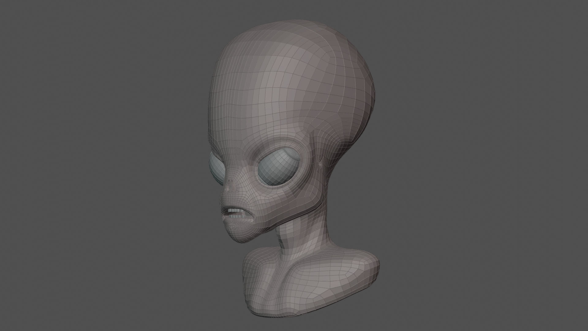 3D Alien Head 3D model_7