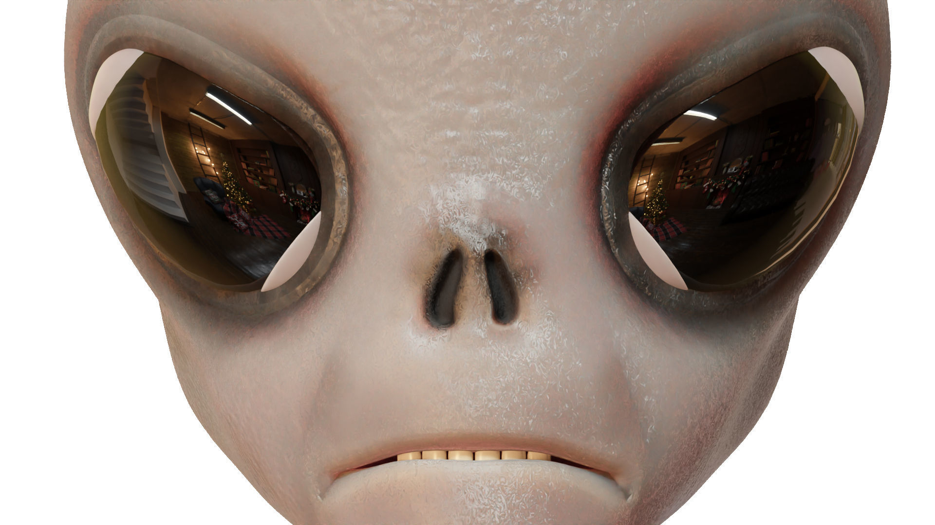 3D Alien Head 3D model_4