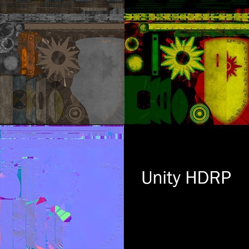 Medieval Shield Low-poly 3D model_7