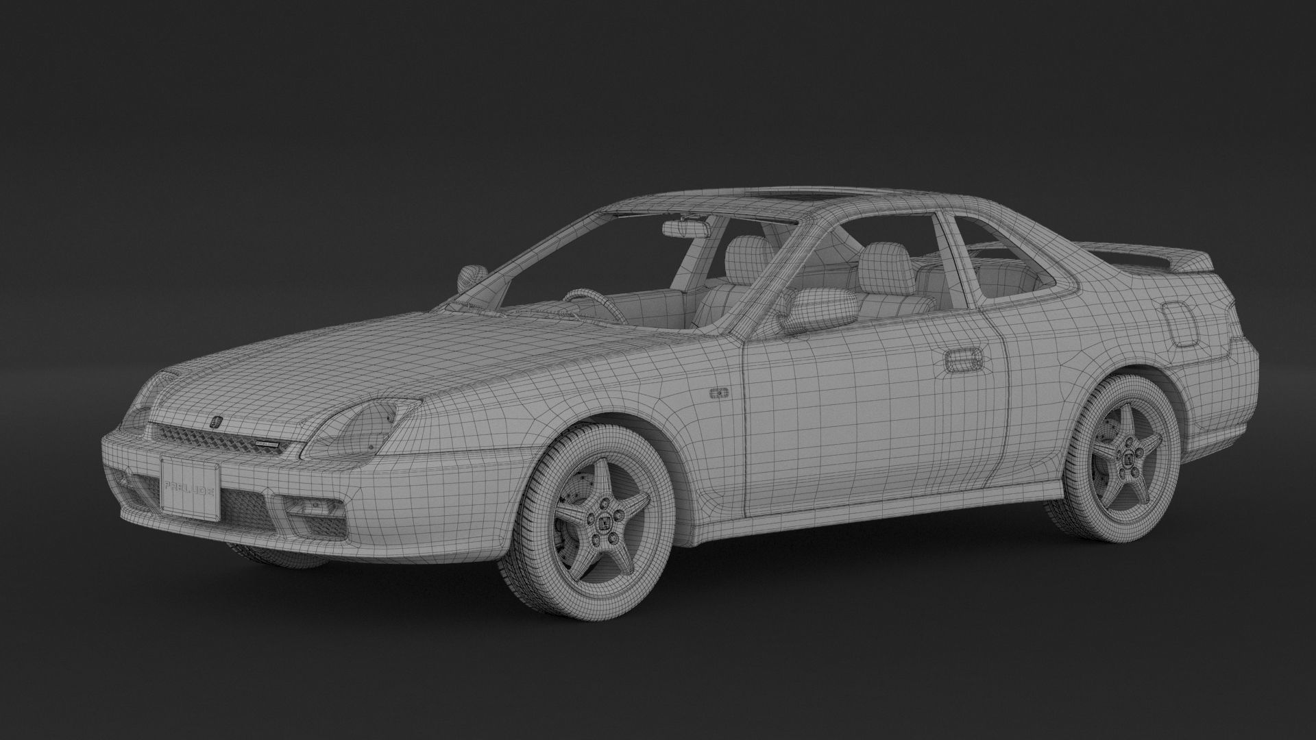 Honda Prelude 3D model_7
