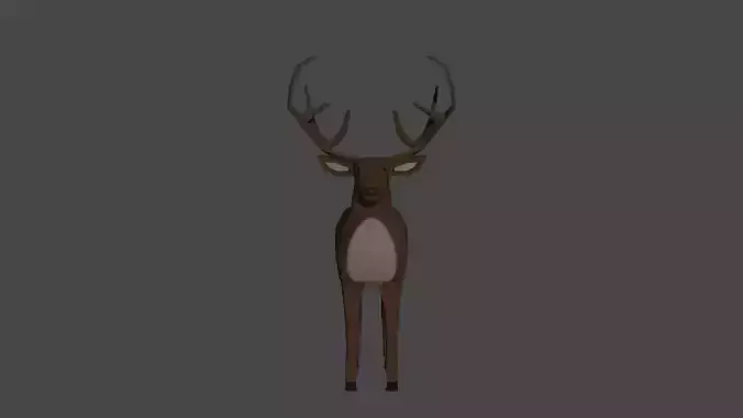 LowPoly Elk deer