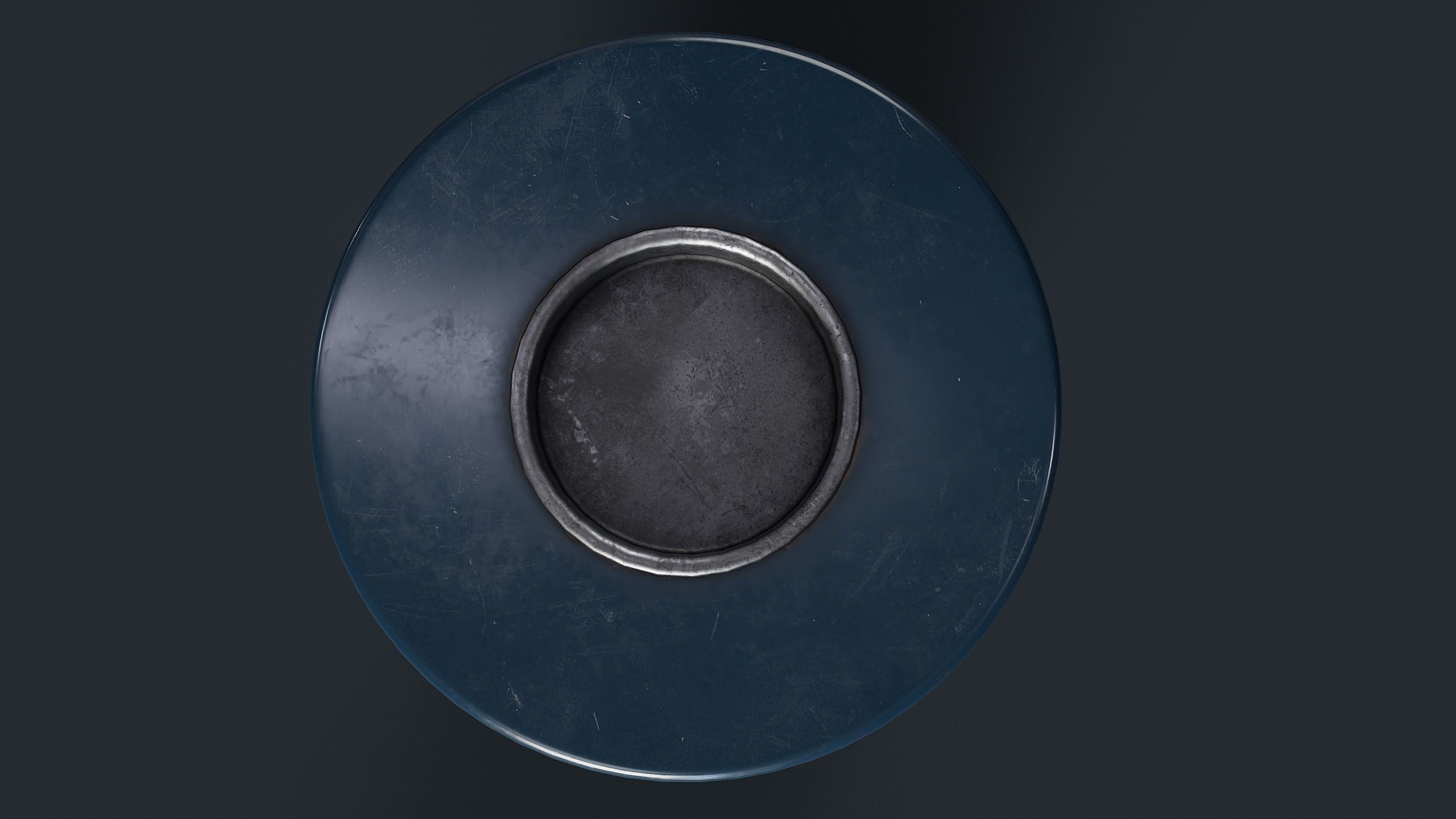 Street Trash Can 2 PBR Game Ready Low-poly 3D model_10